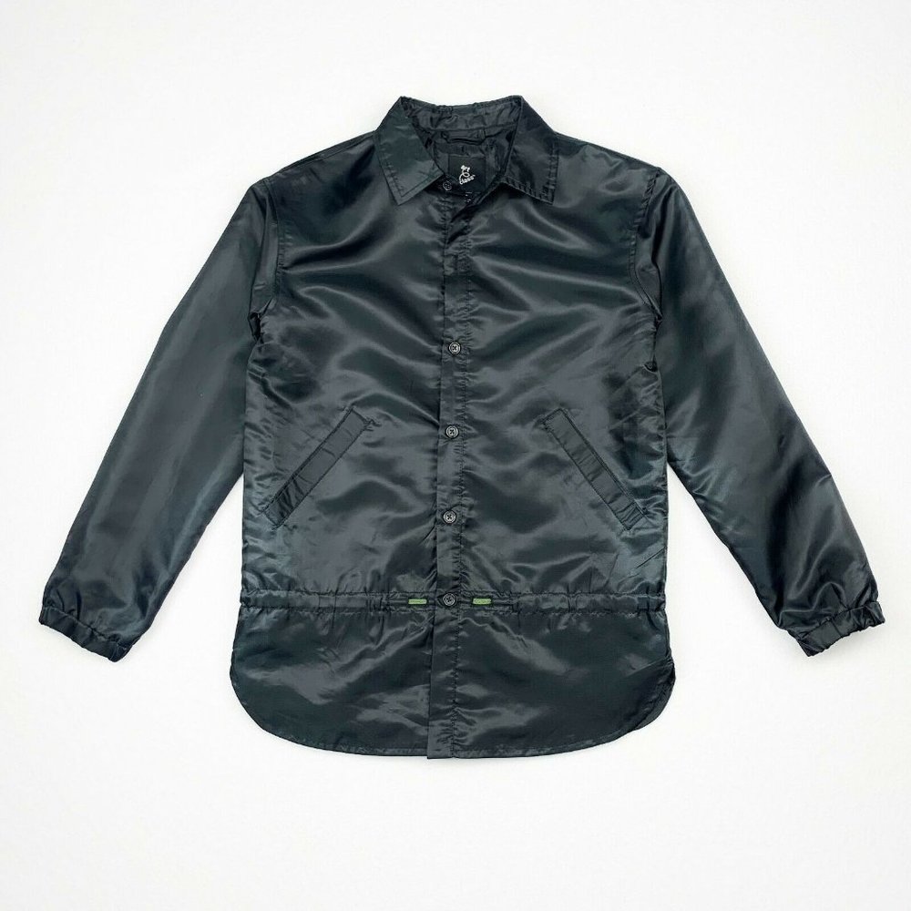 ART CLASS Women's Collared Button Down Long Sleeve Black Shirt Size Medium